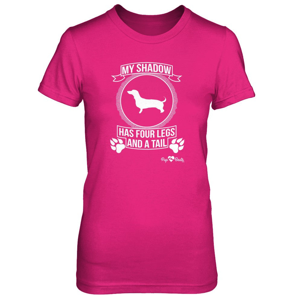 Dachshund - My Shadow Fitted Short Sleeve Tee