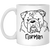 Norman The Bulldog 11 oz. White Mug