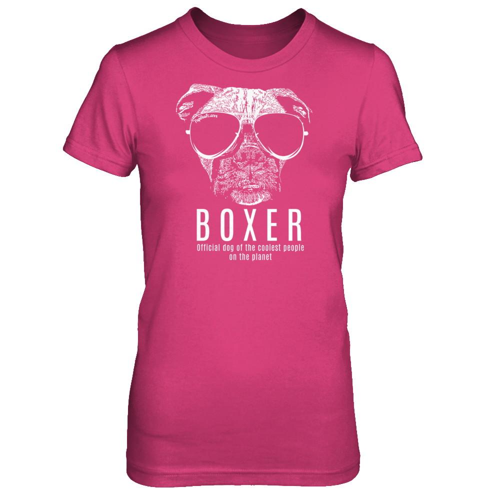 Official Dog Of The Coolest Boxer Ladies' T-Shirt